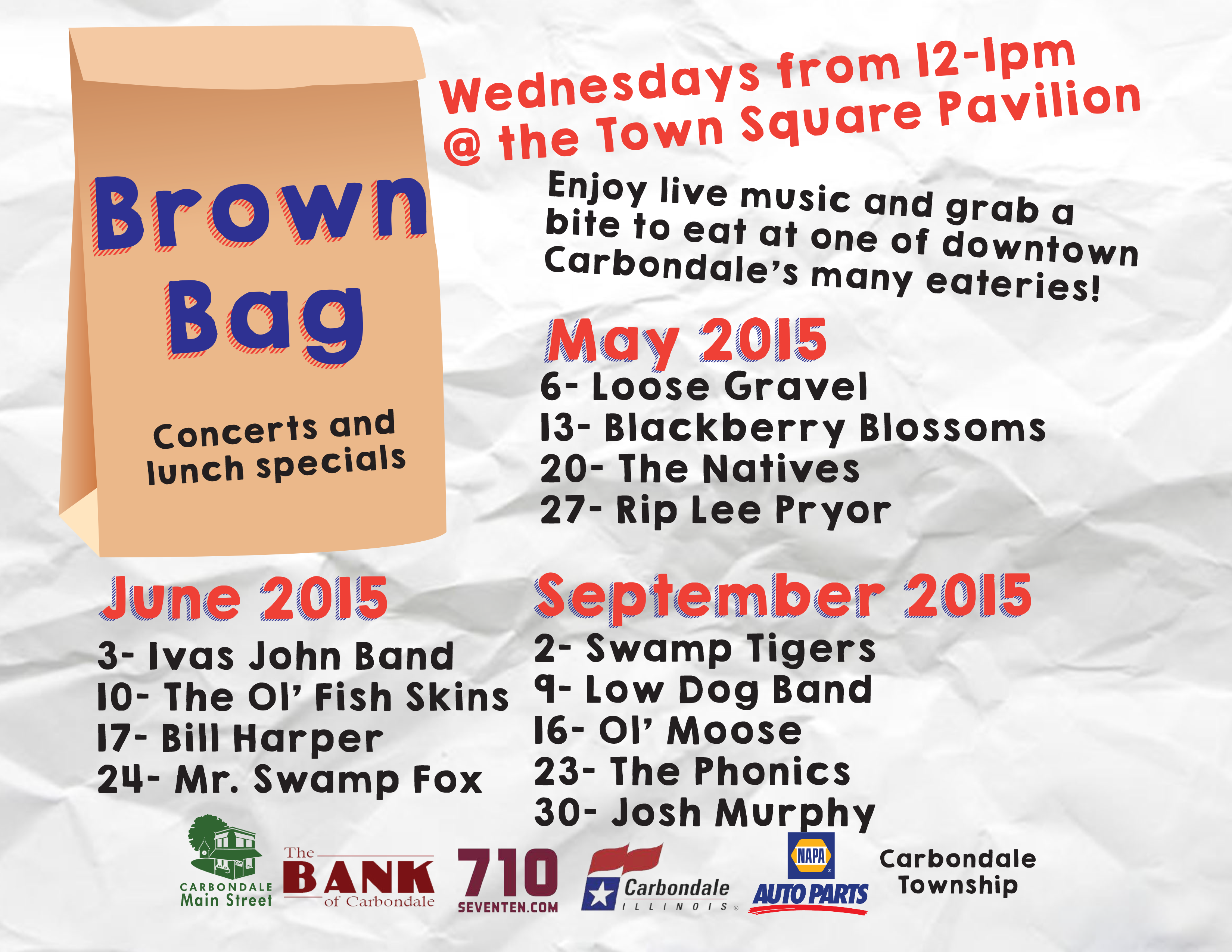 Brown Bag Schedule 2 | Carbondale Main Street